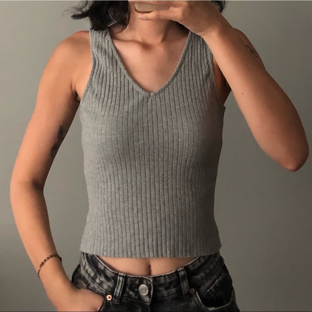 Boutique 1861 top. Gray. S
